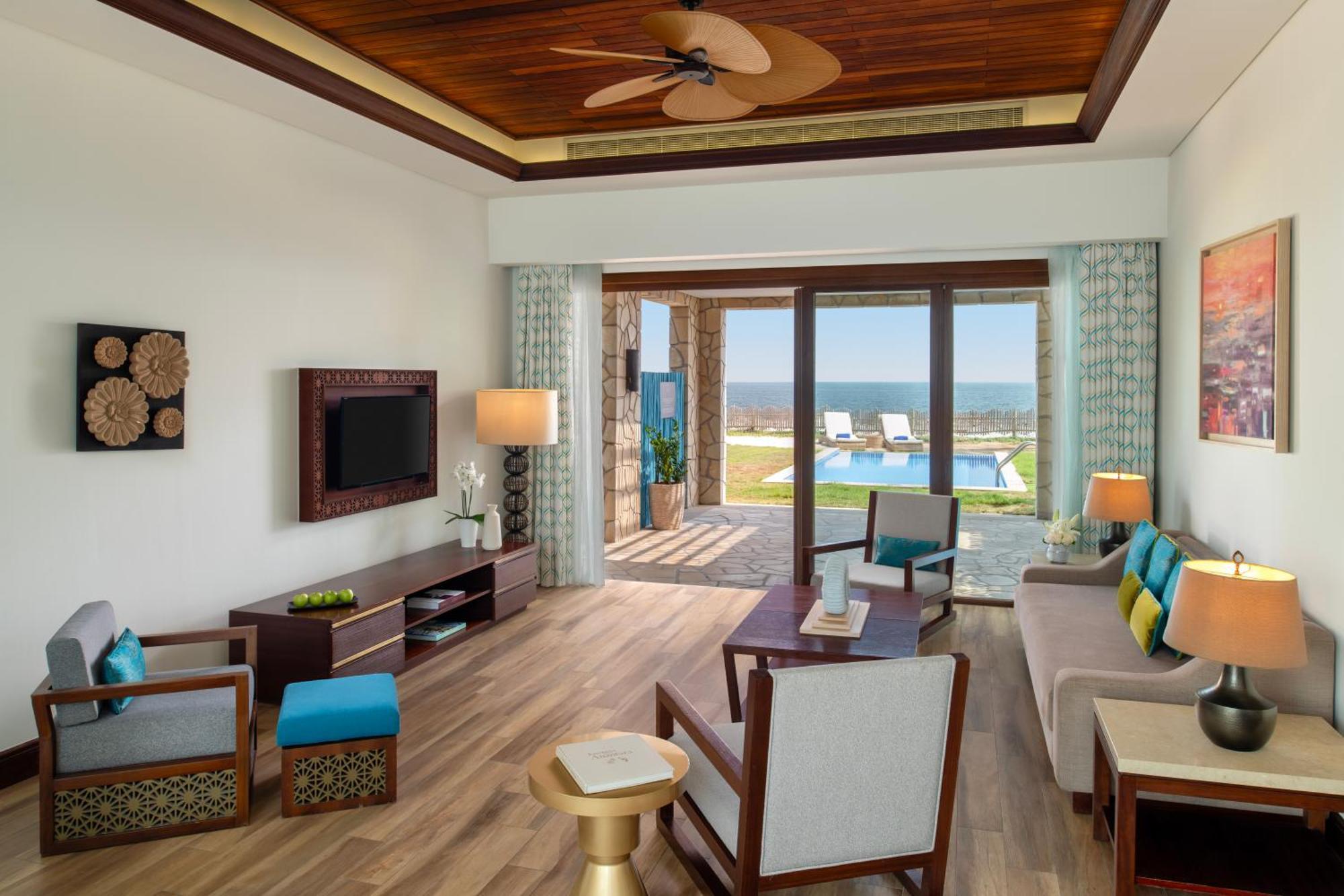 Banana Island Resort Doha By Anantara Exteriér fotografie Living room of a two-bedroom villa